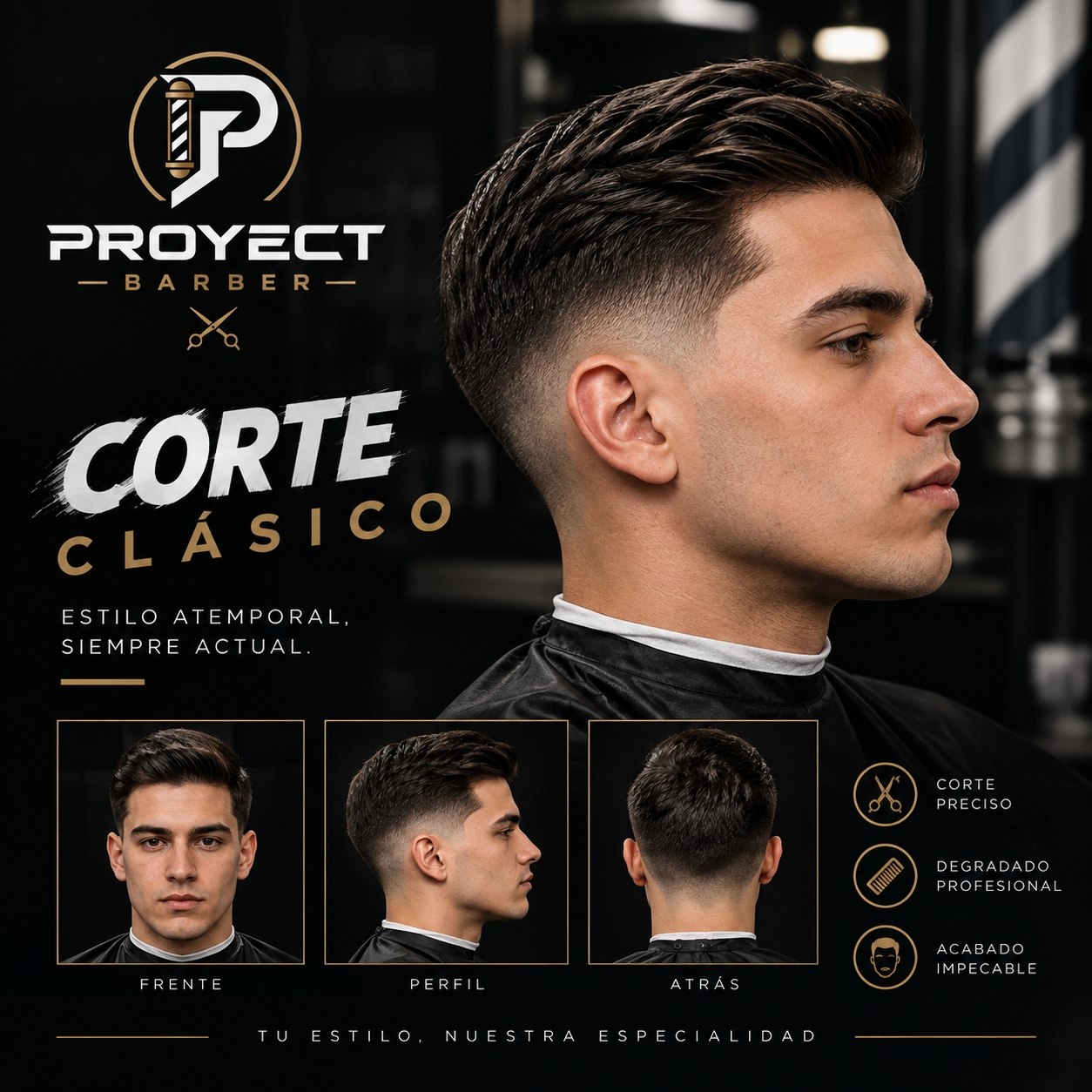 Corte Clásico por Proyect Barber
