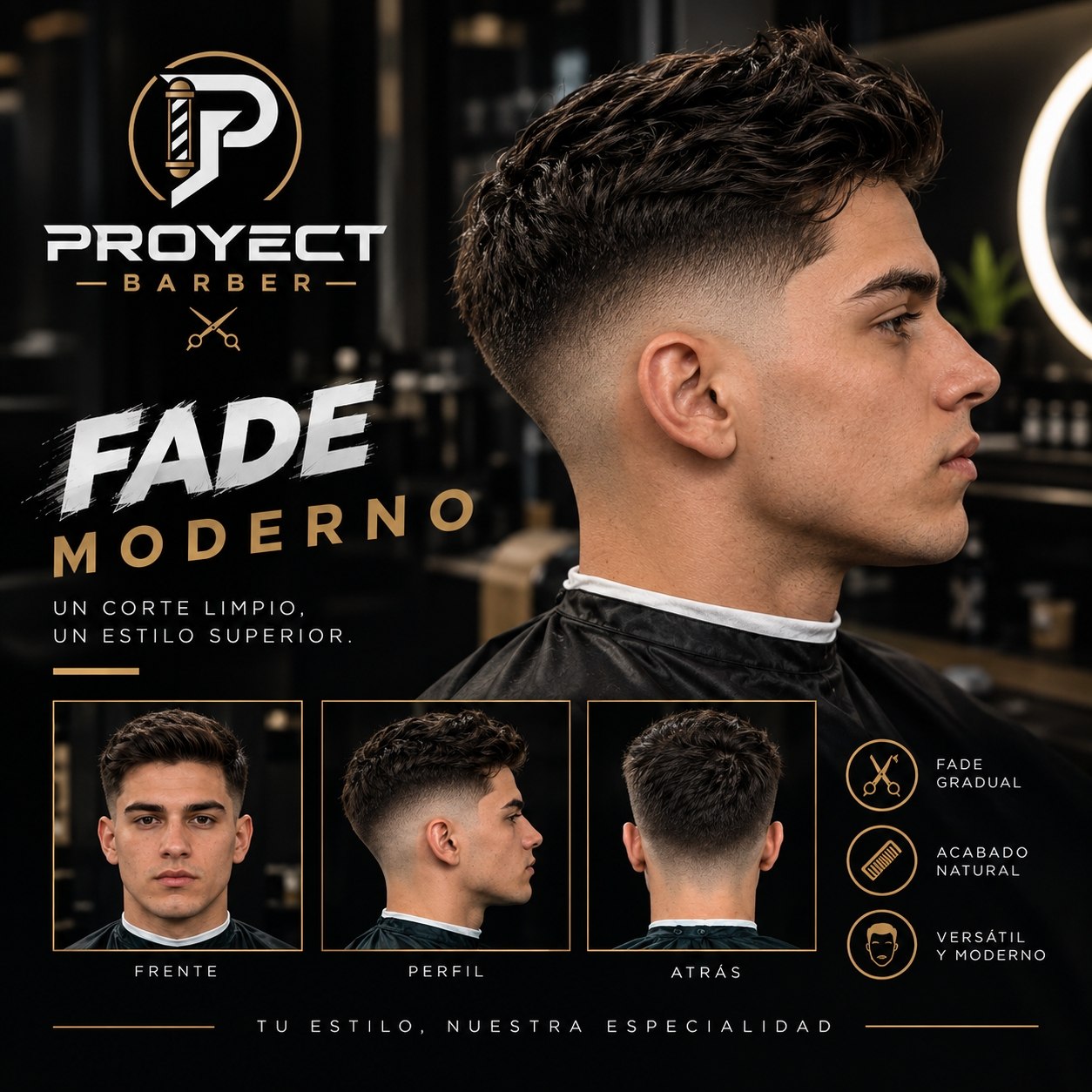 Fade Moderno por Proyect Barber